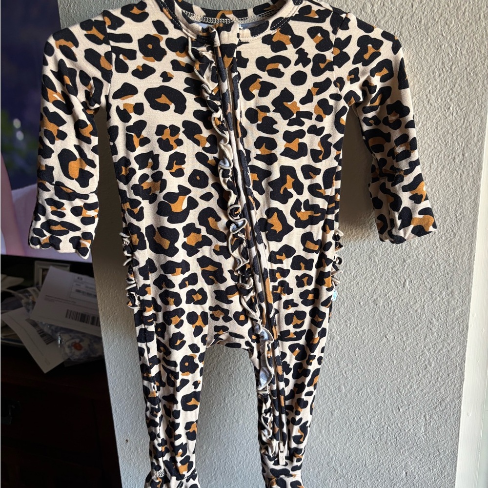 Leopard Print Kids One Piece